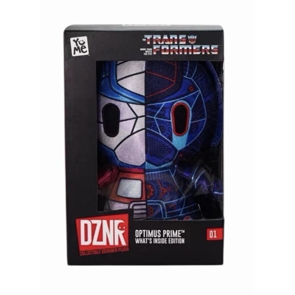 Transformers Optimus Prime Yume What's Inside Edition Plush Toy #01 DZNR Open‎